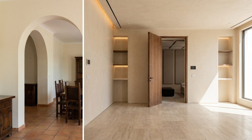 Luxury Renovation for 2000s Dubai Villas: Mediterranean Shell to Modern Residence